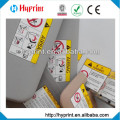 Heat transfer car warning labels on textile/leather, manufacturer